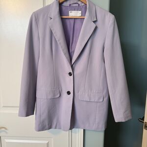 ASOS Women’s Lilac Blazer Size 4 | Oversized Longline Pastel Purple Jacket